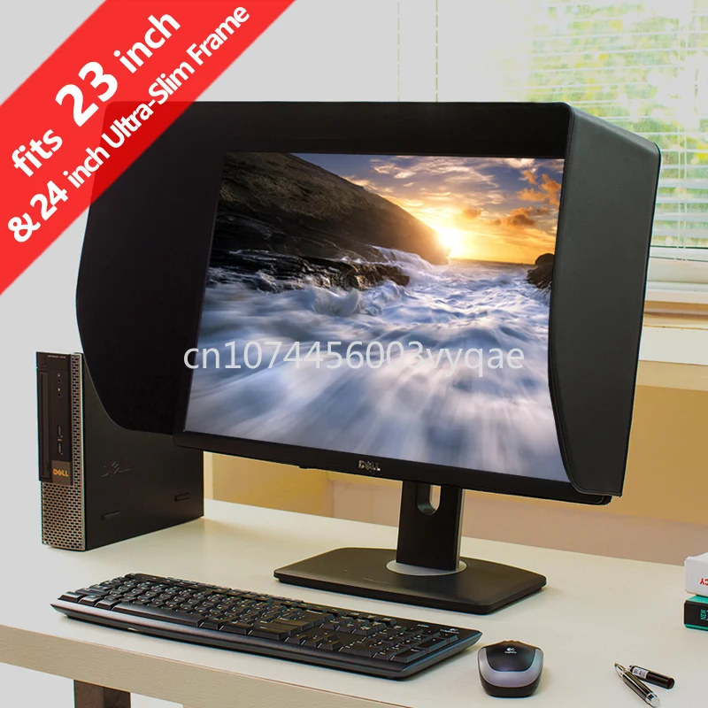 Imagem -02 - Ilooker-ultr-slim Frame Lcd Led Monitor Hood Sunshade Sunhood para Dell hp Eizo Viewsonic Philips 23e 23 e 24