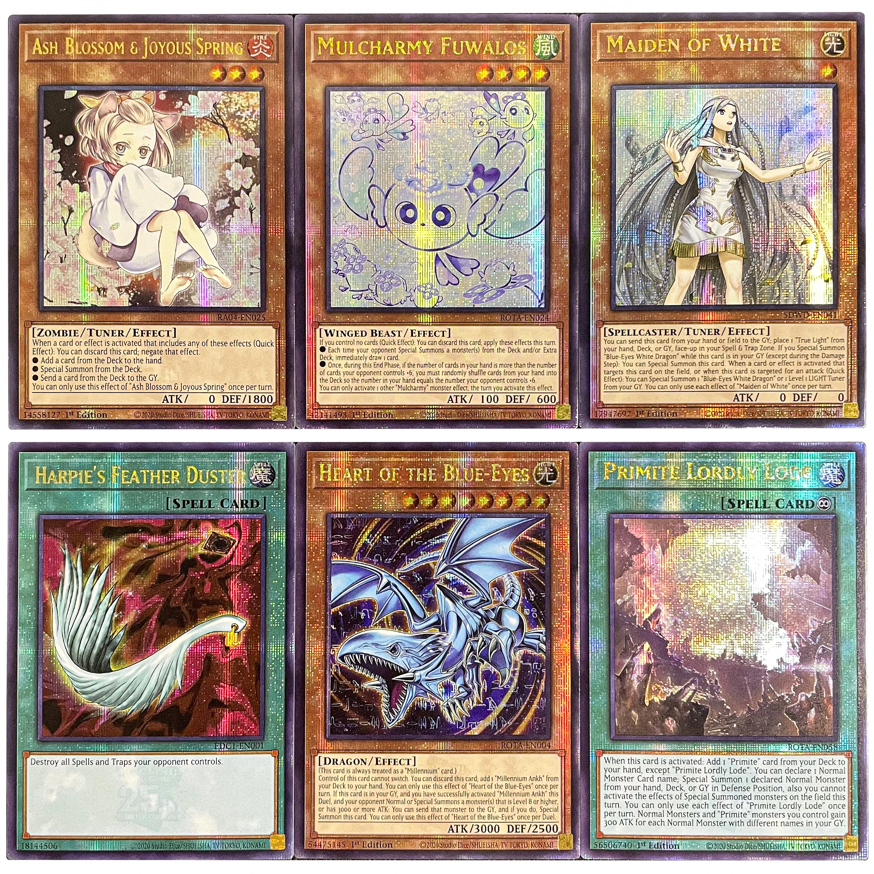 PROXY YuGiOh! Tarjetas de aluminio de alta calidad PRIMITE LORDLY LODE PRIMITE DRILLBEAM Yu-gi-oh! Tarjetas/juguetes coleccionables QCSER