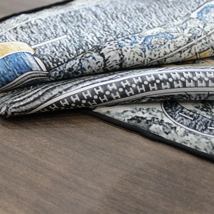 18MM Twill Schal Frauen doppelseitige Maulbeere Schals Luxus Designer 90CM Hand Rollerd Kanten Bandanas Tasche Gürtel Zubehör geschenk