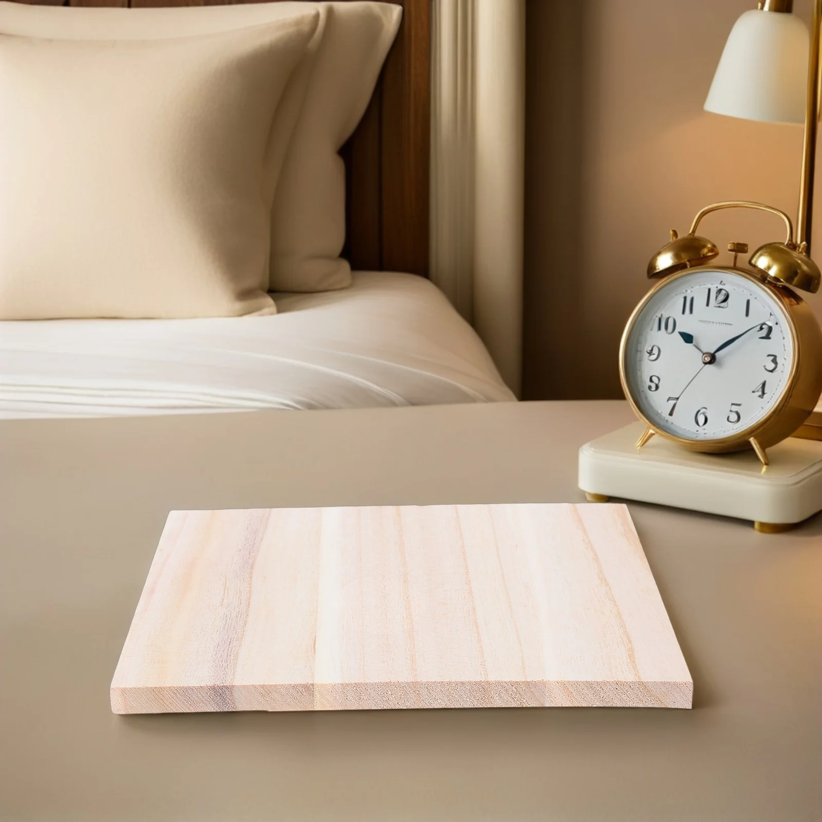 

2Pcs Solid Wood Boards Rectangular Wardrobe Partition Shelf Organizer Natural Material High Density Structure Thermal Insulation