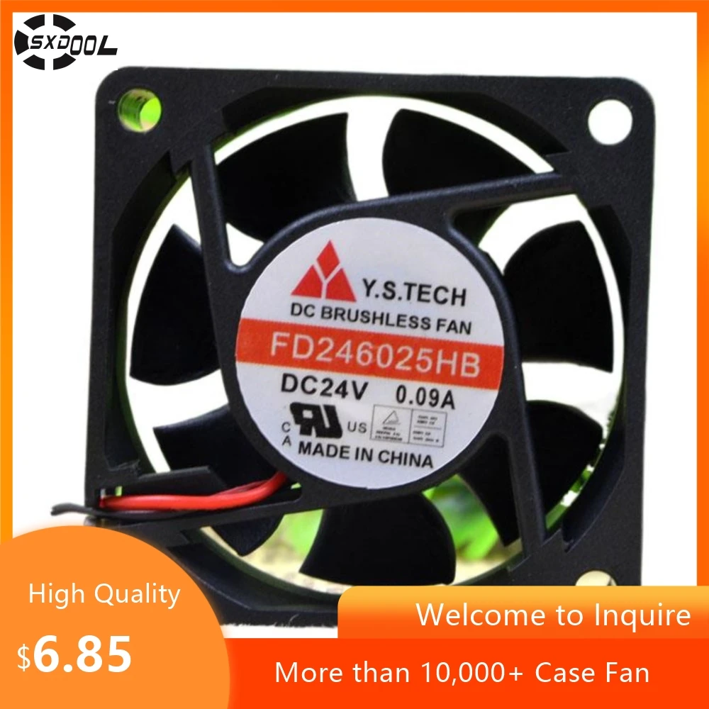

60mm Y.s.tech Yuanshan Fd246025hb 6cm 6025 24V Industrial Computer Inverter Fan