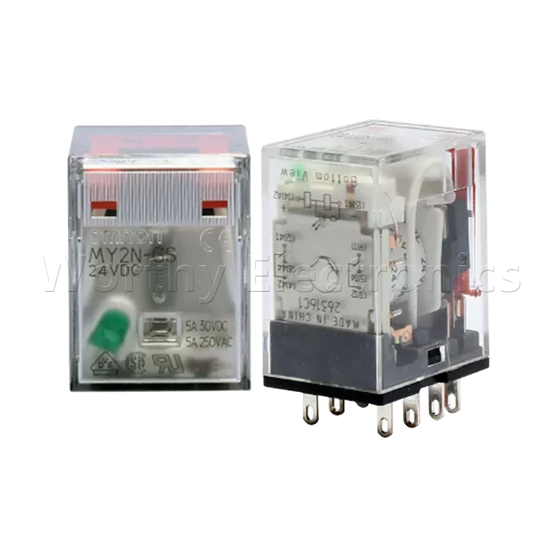 Free shipping 10pcs/lot relay 24VDC 5A 8PIN MY2N-GS