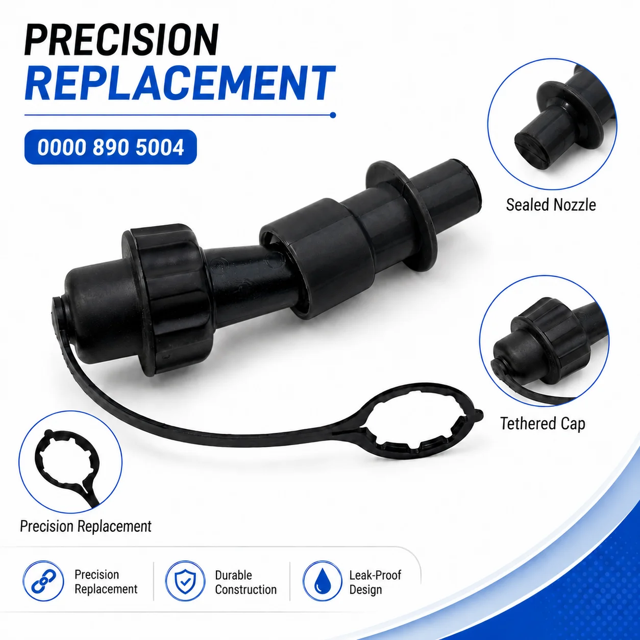 Chain Oil Filling System 0000 890 5004, Plastic Replacement for STIHL Chainsaws, Chain Refueling Lubrication Tool