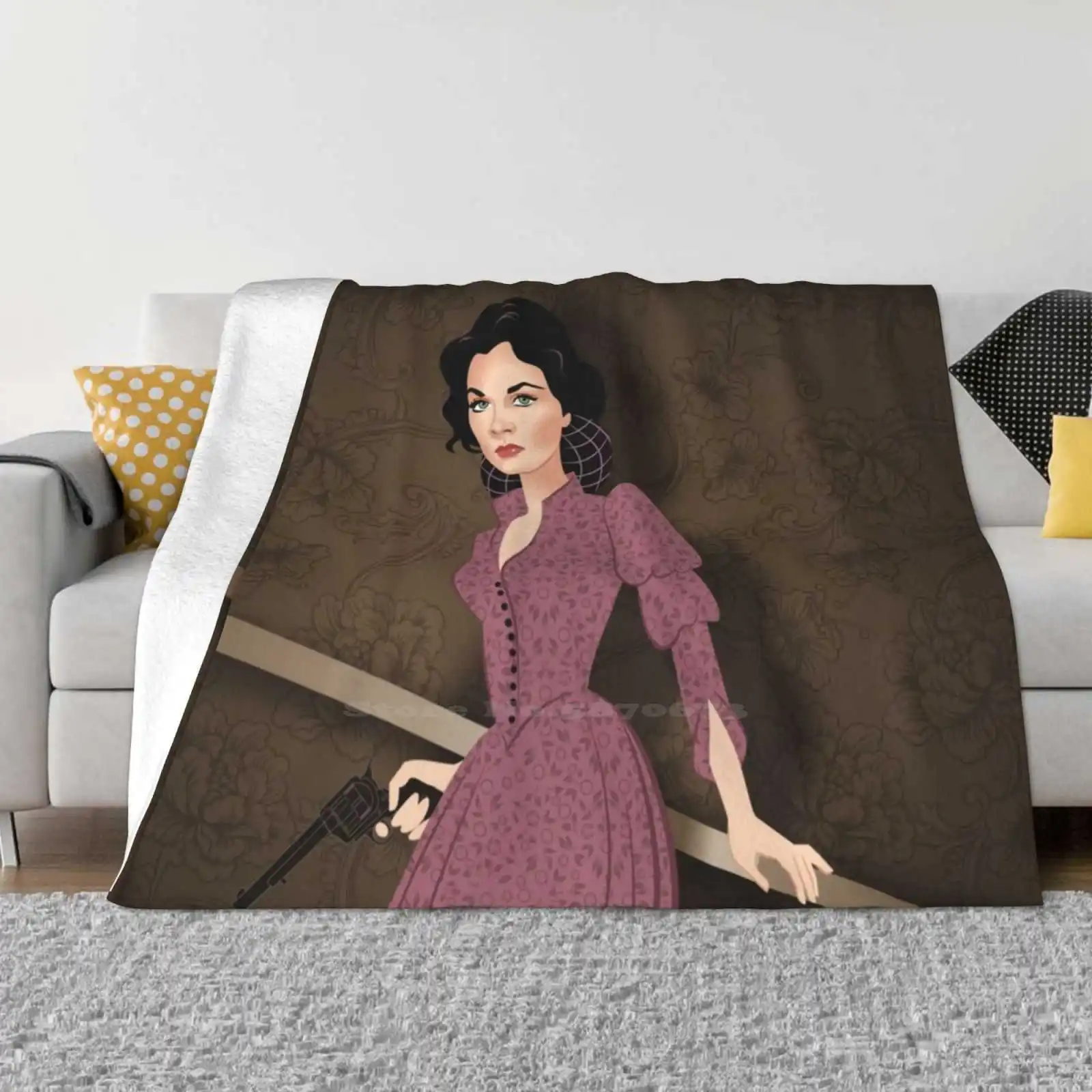 Scarlett Fires Fashion Soft Warm Throw Blanket Scarlett Ohara Viven Leigh Gonewiththewind Alejandromogolloart Almogolloart