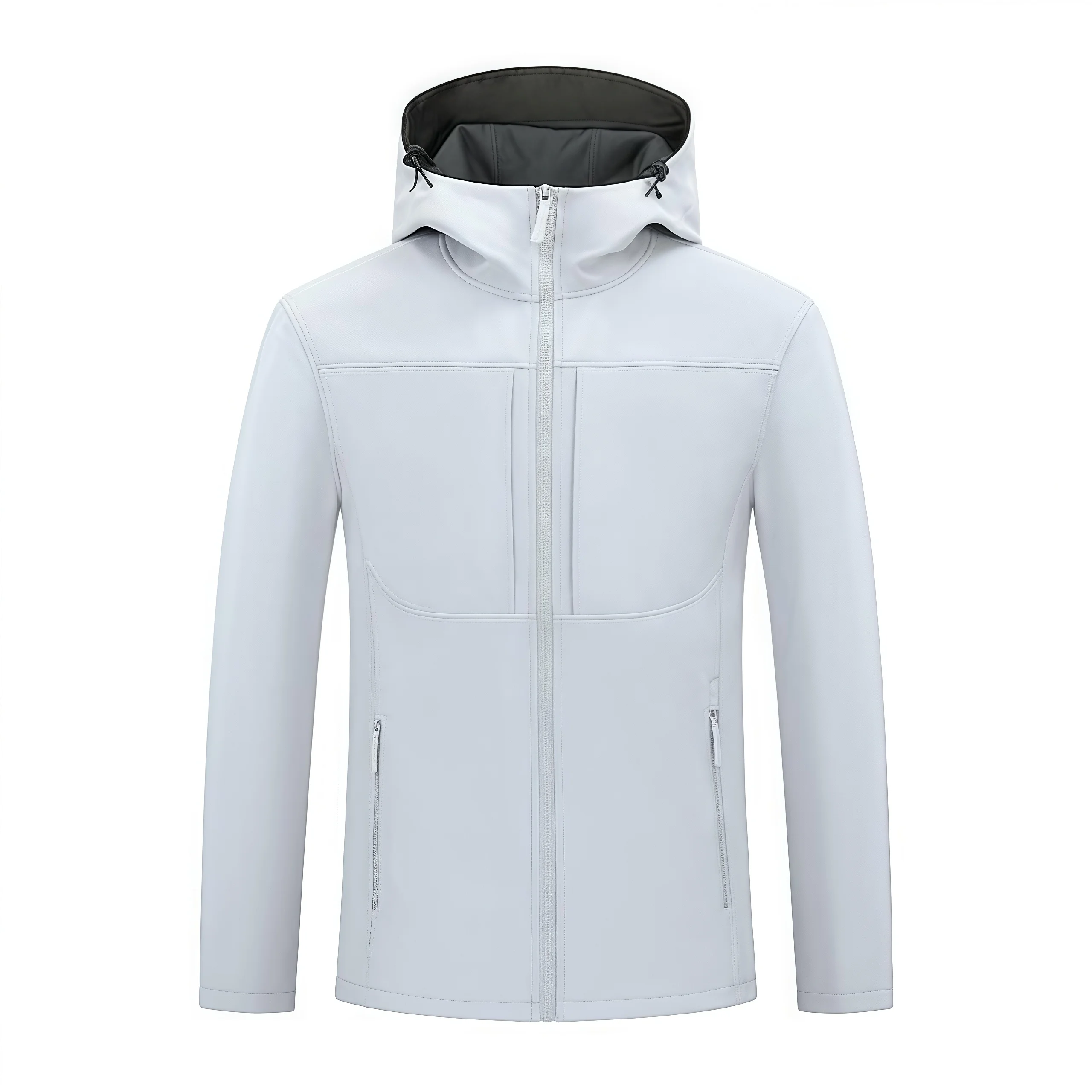 Autumn and Winter New soft-shell down jacket outdoor casual  style hooded cold-resistant three-proof hiking group workwear