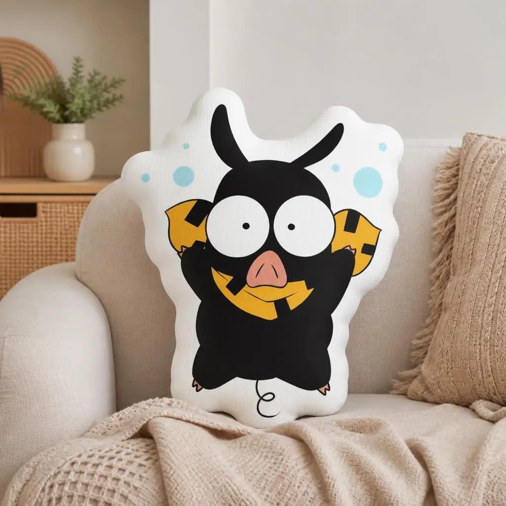 P Chan Anime Plush Pillow Irregular Stuffed Cushion Throw Pillow Cute Cartoon Pig Home Decor Sofa Accent for Living Room Gift