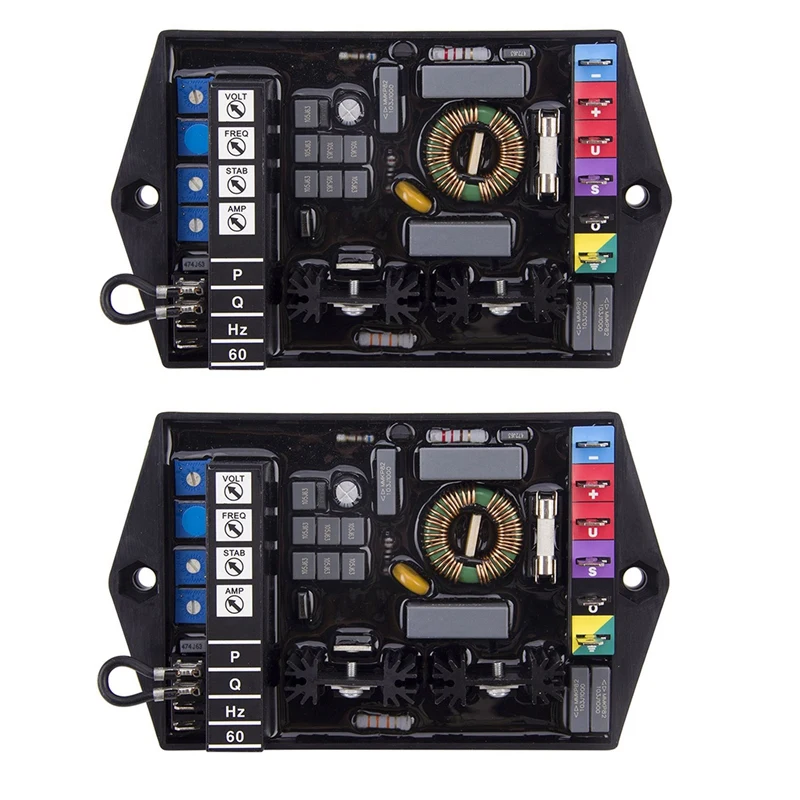 

2X For Marelli AVR Generator Automatic Voltage Regulator Electric Genset Voltage Control Adjustable Stabilizer M16FA655A