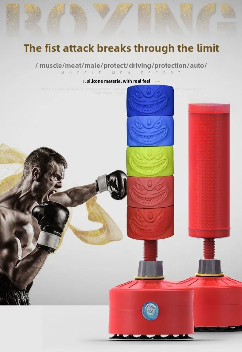 Farbe Silikon Boxen Sandsack vertikale Becher Haushalt Sandsack Sanda Trainingsausrüstung