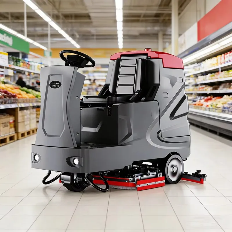 Automatic Industrial Floor Scrubber Washer, Ride-on Floor Scrubber