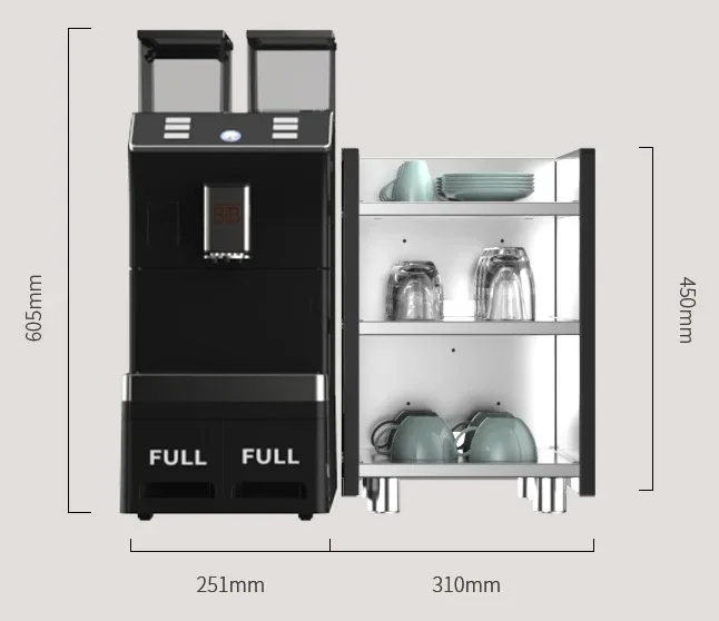 Commercial Big Capacity Electric Automatic Coffee Machine For Company Tea Bar