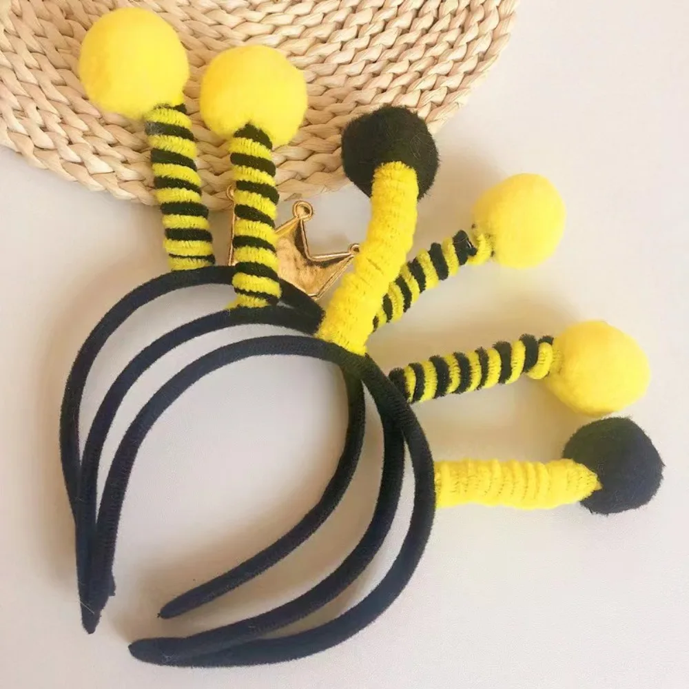 Cute Bee Ants Ears Headband Bee Costume Set Crown For Kids Adult Children\'s Day Costume Cosplay Headband Sun Glasses