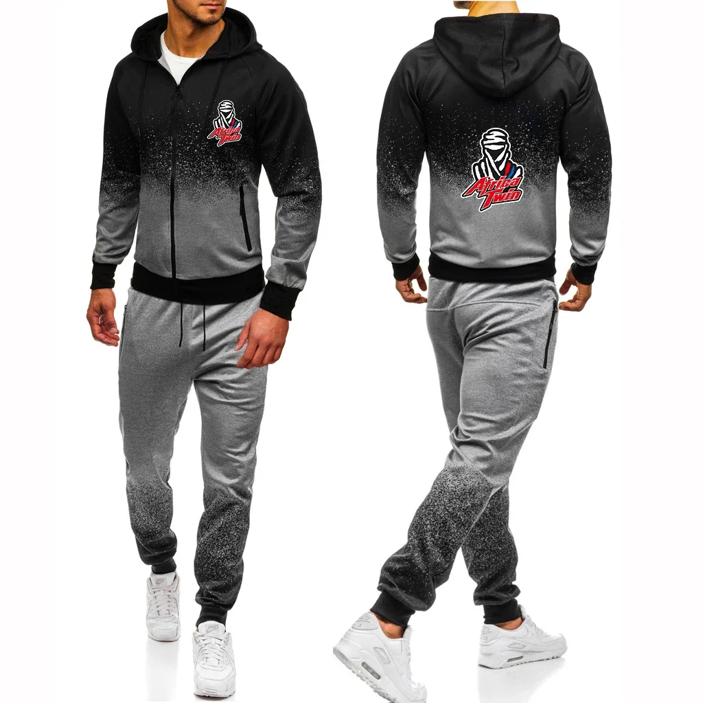 Africa Twin Crf 1000 L Crf1000 2024 Mens Hoodies + Pants Tracksuits Casual Printing Sweatpant Leisure Harajuku Sportwear Suits