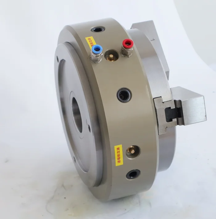 qz312 mid hollow front mounted chuck 3 jaw lathe chuck pneumatic  chuck 4 jaw