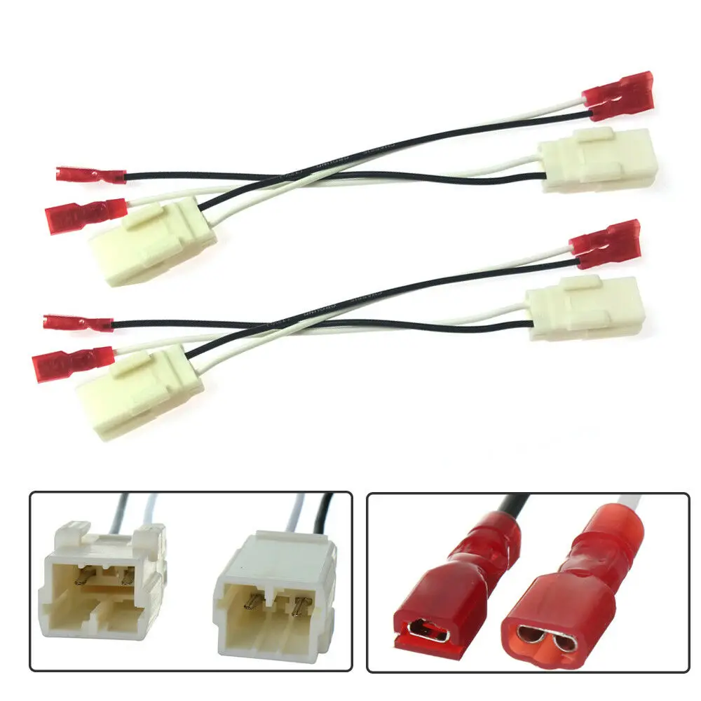 

#596I 72-6514 Car Speaker Connector Harness Adapter (black & white)