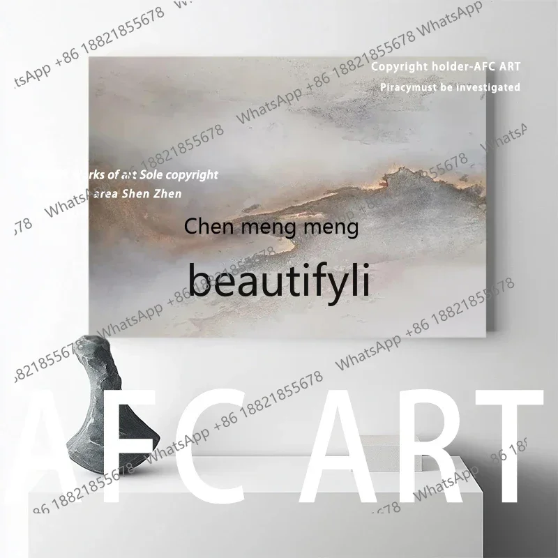 D178  Pure hand-painted oil painting horizontal printing living room decorative painting abstract texture hanging painting