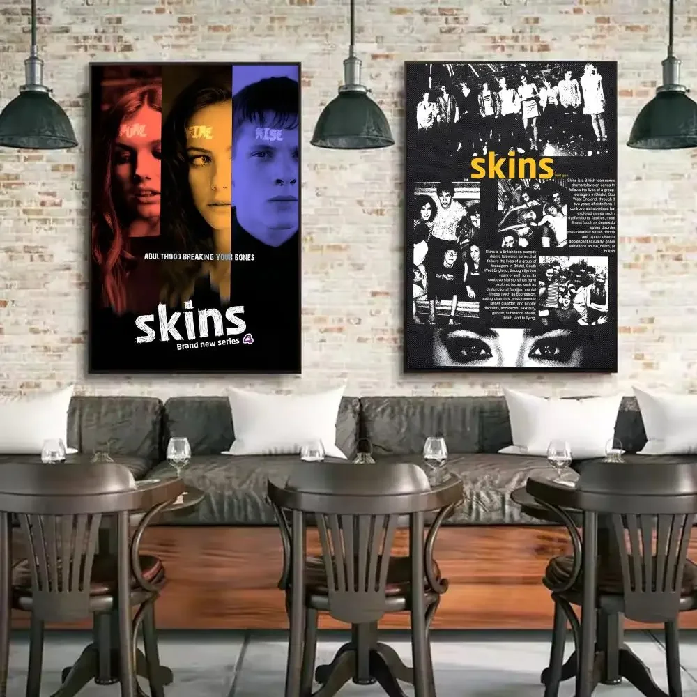 حار التلفزيون S-SKINS المشارك ورقة طباعة غرفة المعيشة المنزلي غرفة نوم مدخل بار مقهى الفن اللوحة الديكور