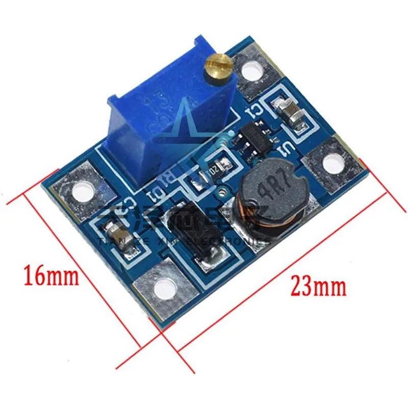 Hoge stroom 2A Sx1308 Dc-Dc verstelbare boostmodule Farduino