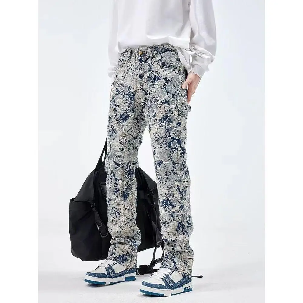 

Spring Autumn 2026 Young Men Slim Stretch Jeans Straight Men High Waist Young Men Fashion Men's Trousers Jeans Pants