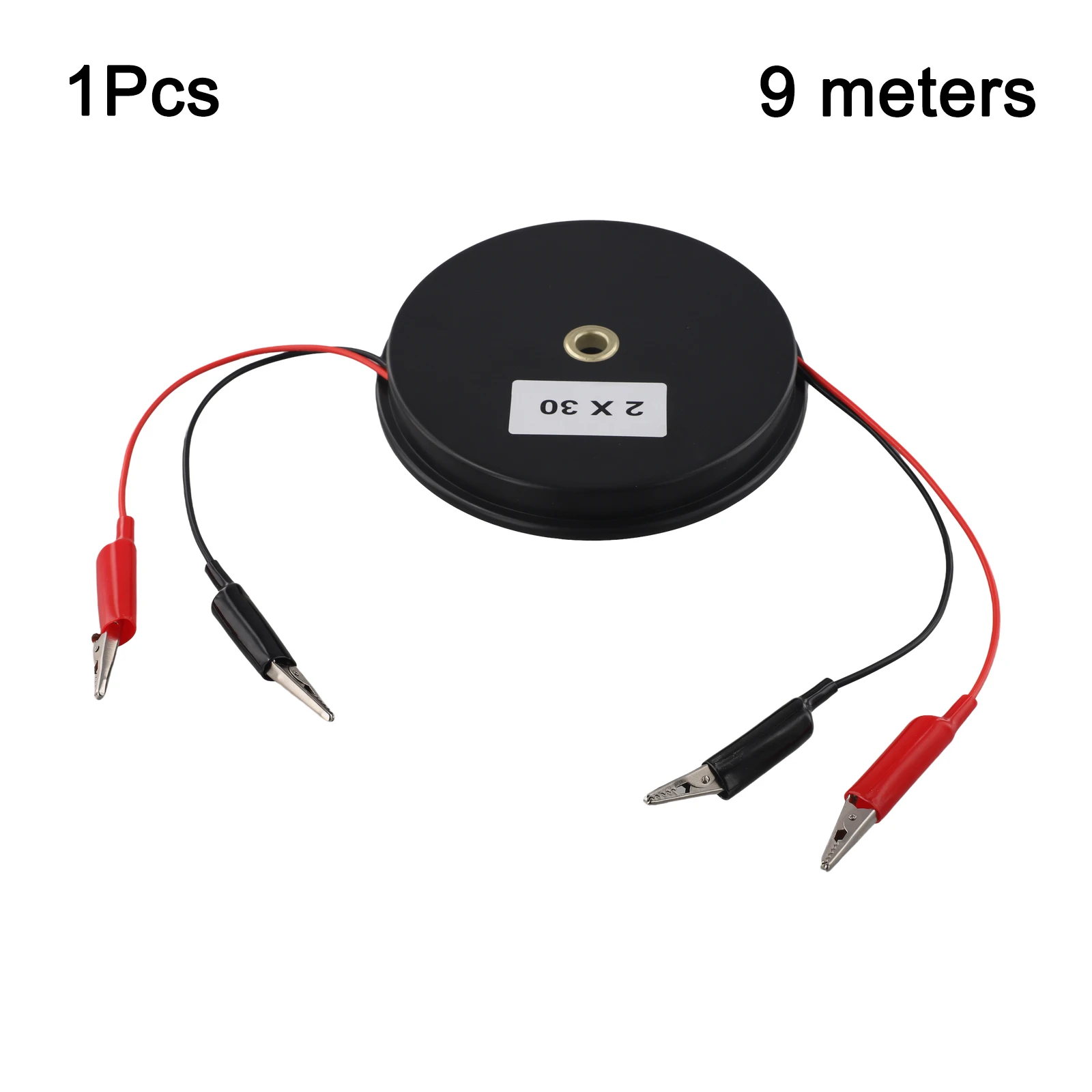 自動車用マルチメーター ケーブルリール延長テストリード 自動車修理に適した、アリゲータークリップ付きの格納式スプール。