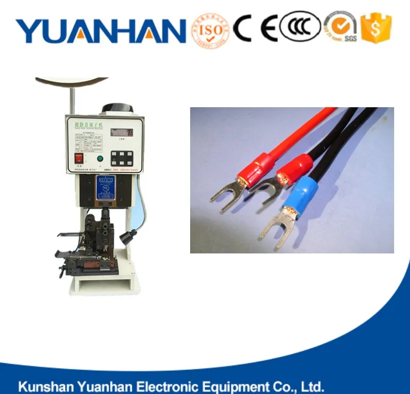 Semi-automatic wire crimping machine terminal crimping applicator