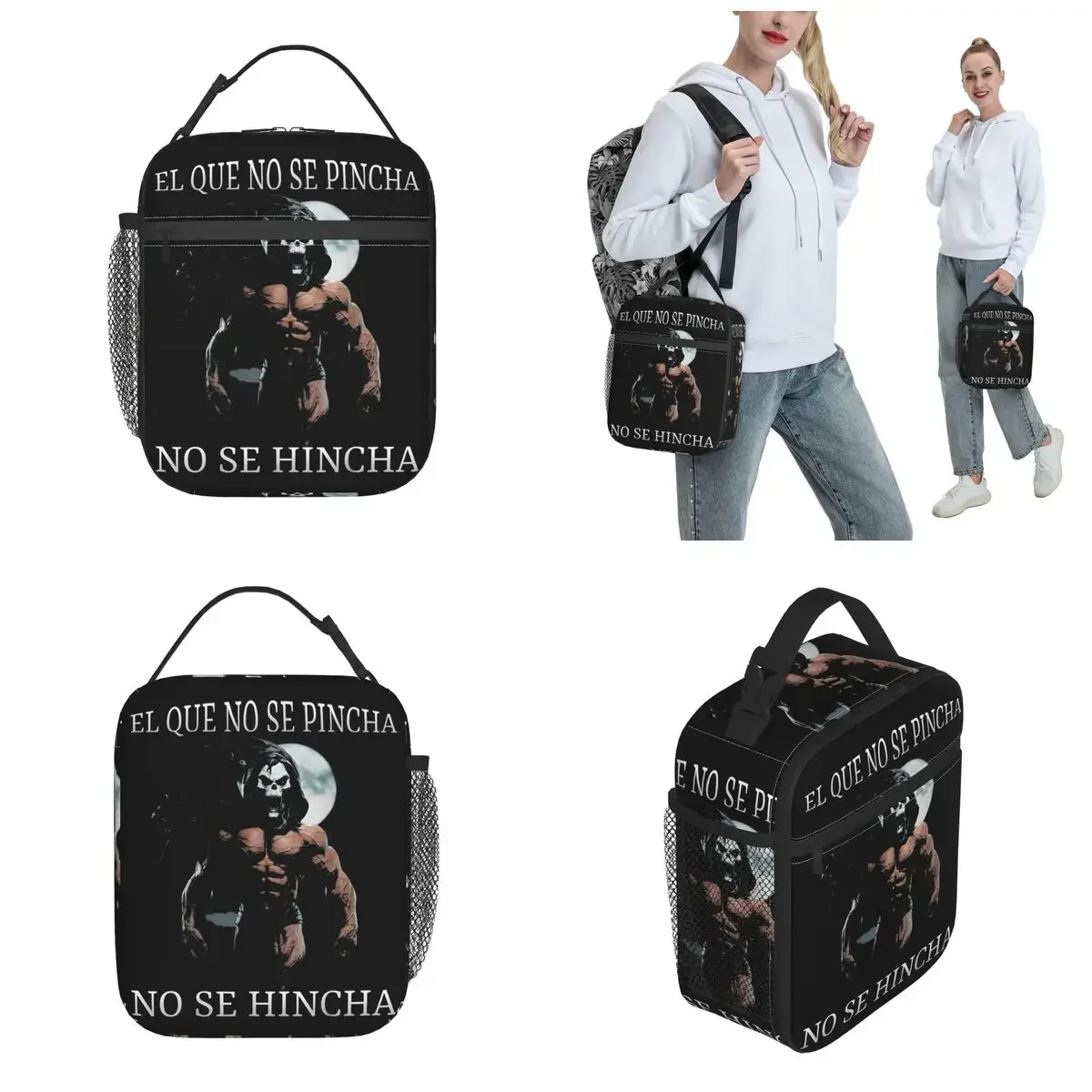 Insulated Lunch Boxes Calacas Chidas Gym Skeleton Accessories Lunch Food Box Y2K Thermal Cooler Lunch Box For Picnic