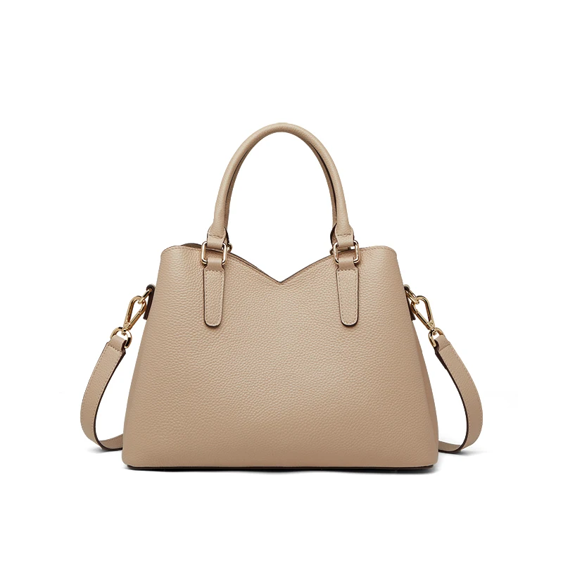 ZOOLER  New Luxurious Women Leather Handbag First Cow Leather Patchwork Top Handle Cow Bag Handmade Shoulder Bag Girls#AL692