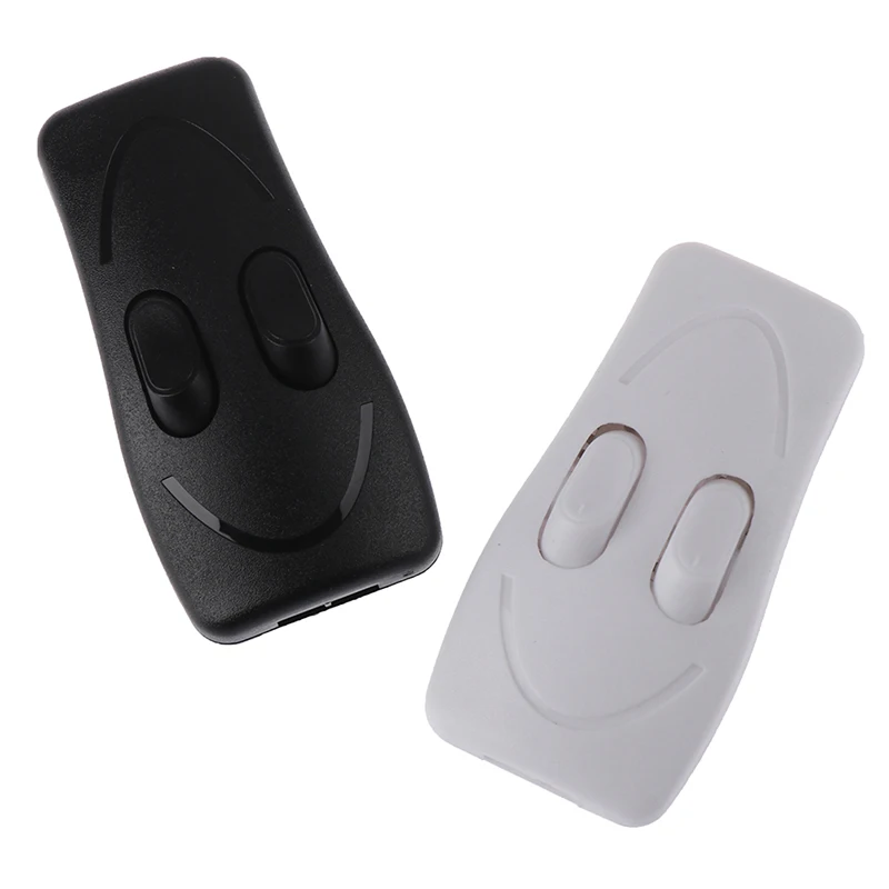 Lâmpada interruptor de controle duplo luz de chão lâmpada de mesa interruptores de botão preto, branco plástico liga-desliga