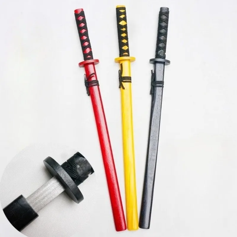 

Katana Child Play PK Fencing Toy Wood Japan Samurai Sword Wool Sword Singlestick Mudao Toy Show Props Martial Art Kung Fu Lovers