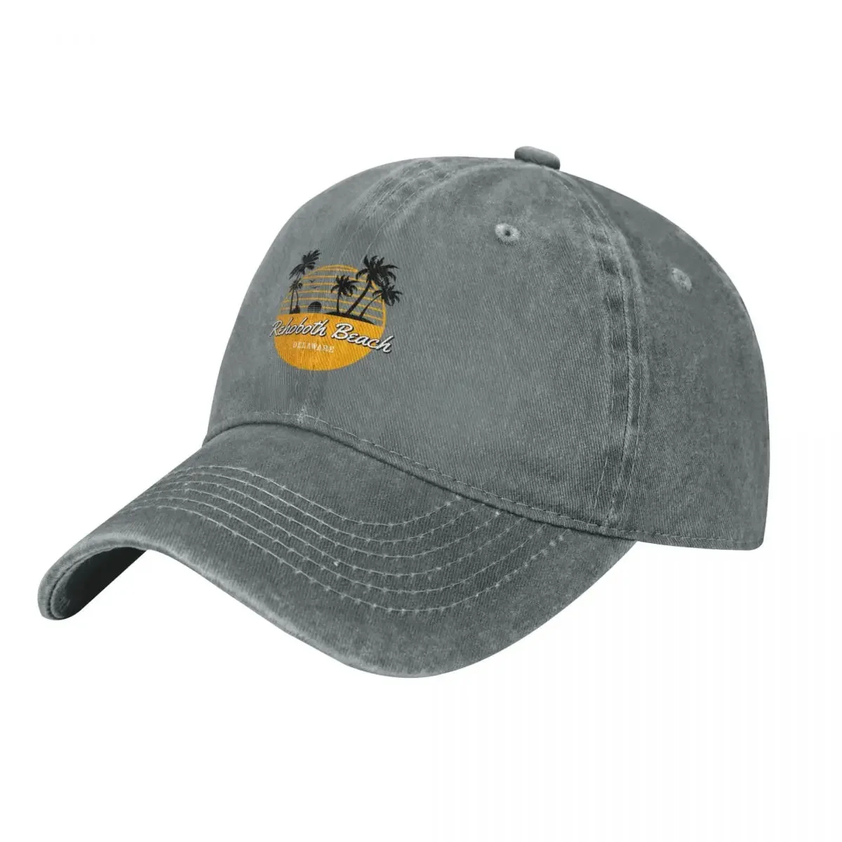 

Rehoboth Beach Delaware Vintage Retro Surf USA Travel Vacation Summer Sunset Beach Baseball Cap hard hat Boy Women's