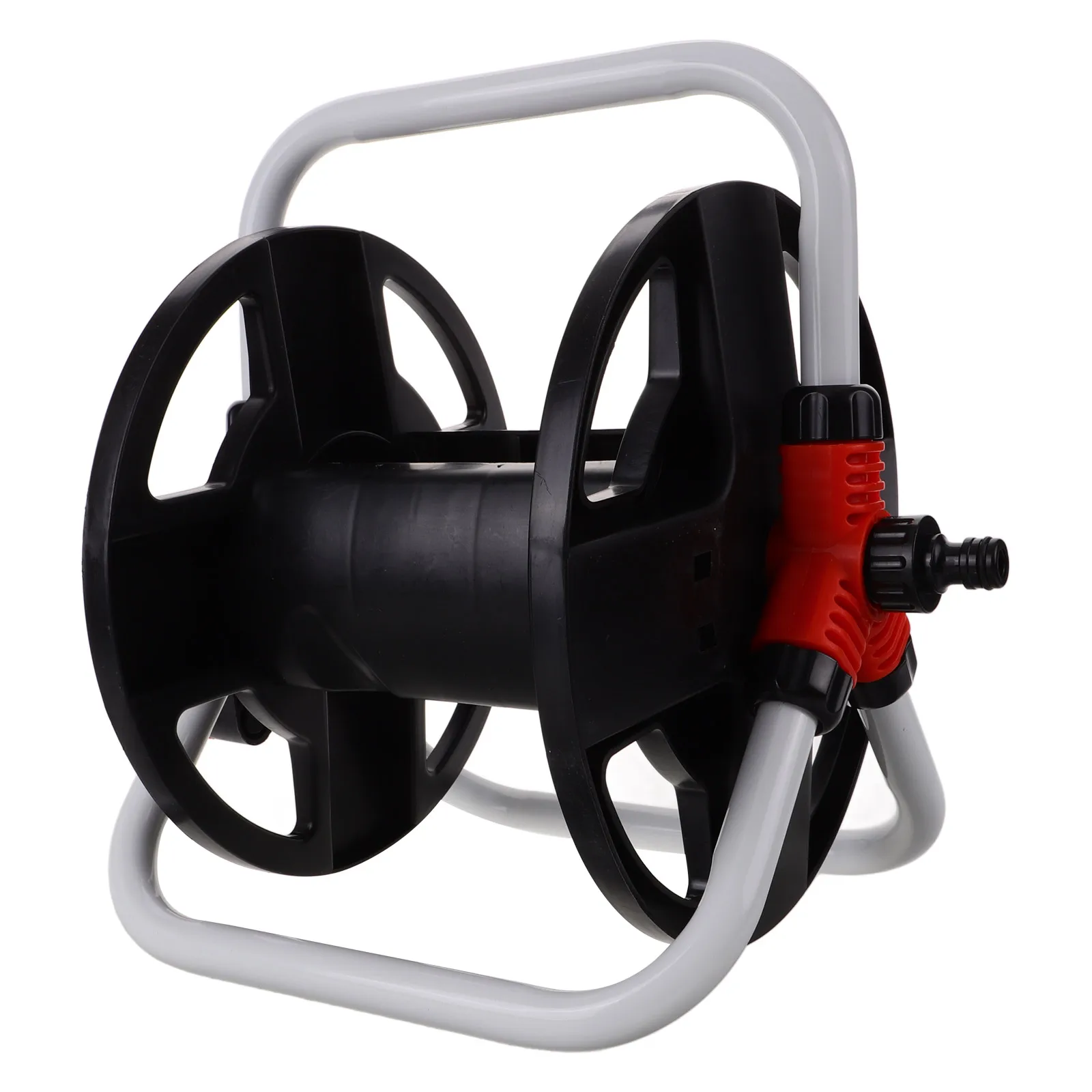 

Pipe Reel Freestanding Hose Holder Storage Organizer Outdoor Hanging Stainless Steel Rack Cart