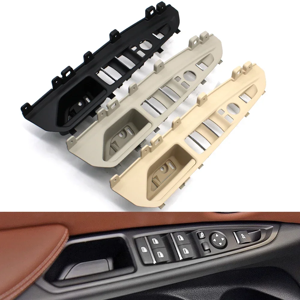 Car Front Left Driver Door Armrest Window Switch Cover Pull Handle For BMW X5 X6 F15 F16 F85 F86 2014-2018 LHD