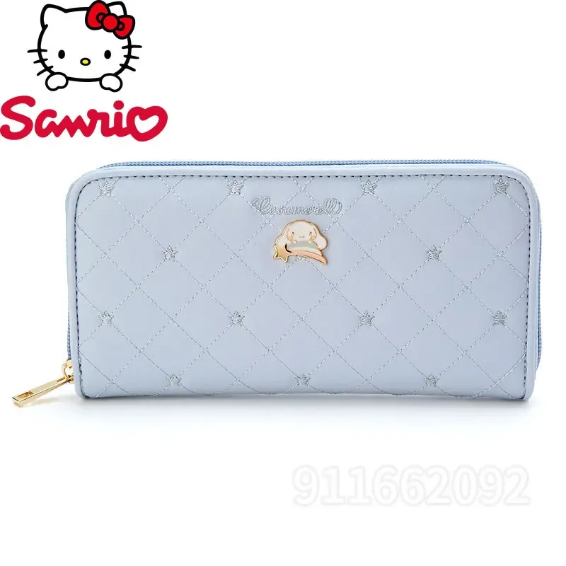 Sanrio Hello Kitty New Long Wallet Luxury Brand Original Fashion Women's Wallet Multiple Card Slots Large Capacity Coin Purse