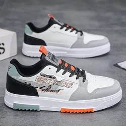 2024 Casual Men's Sneakers Street Fashion Men's Skateboard Shoes Outdoor Walking Flat Shoes Protection Lace Up Skateboard Shoes