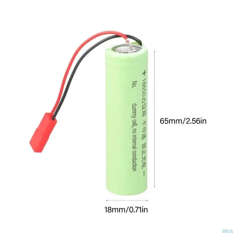 R91A 18650 استبدال البطارية العنصر الوطني JST إدخال الخلية الوهمية لا توصيل