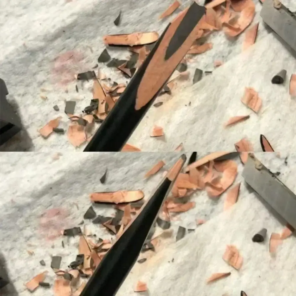 أداة شحذ قلم الحواجب PP العملي على شكل منقار البط رمادي قلم الحواجب المشكل أداة شحذ قلم التجميل