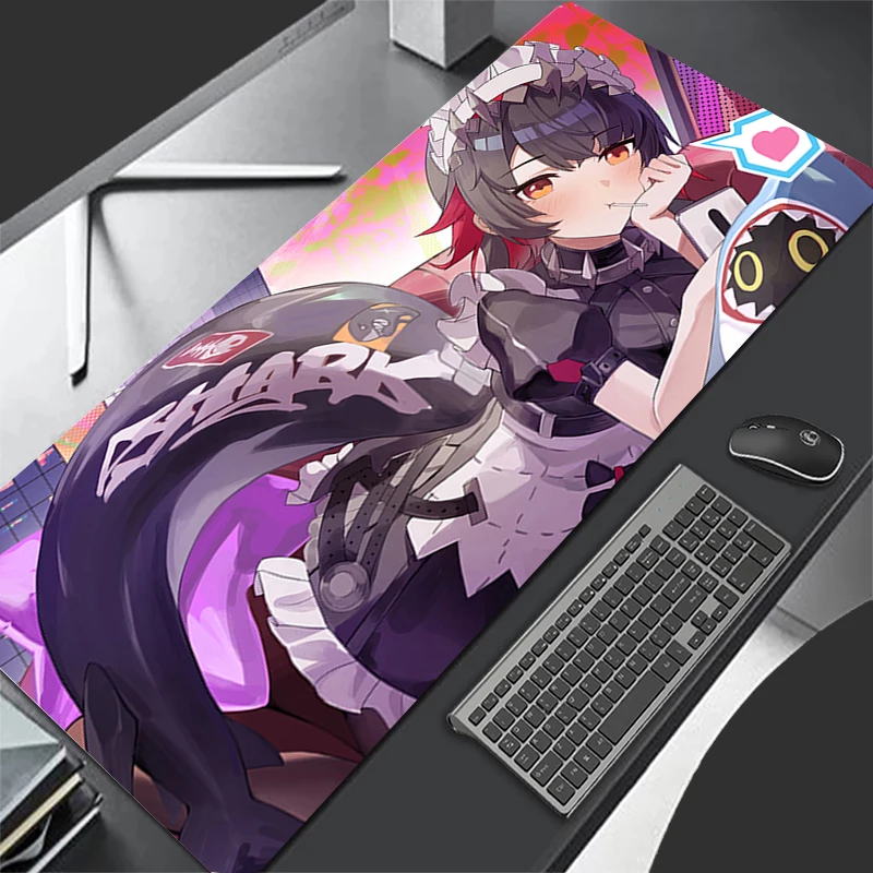 Mousepad Pattern Mouse Pad Desk Mat Computer Gaming Z-zenless Zone Zero Ellen Joe HD Keyboard Pad Rubber Mat Non Slip Mouse Mat