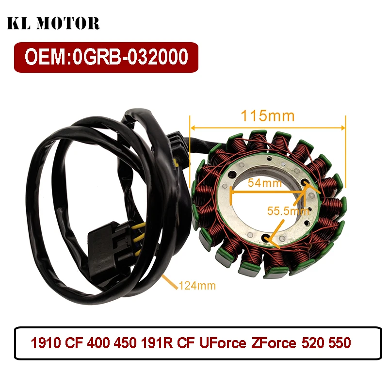 CF450 CF550 18-biegunowy długi kabel cewki stojana 0GRB- 032000
