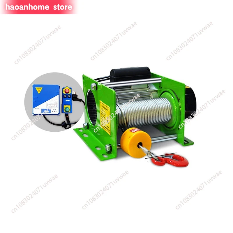 980W/1400W Wire Rope Hoist With Wireless Remote Micro