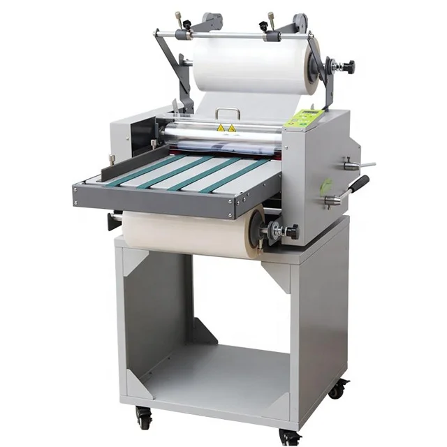 L388 Automatic Roll To Roll Hot Laminating Machine Metal Roller Paper Laminator for Printing Shop Office Document Processing