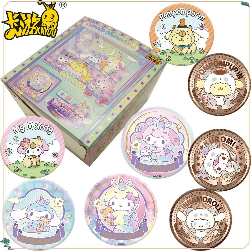 

New KAYOU Genuine Sanrio Creative Cartoon Anime Celebrity Periphery Badge Cosplay Props Collection Brooches Kids Exquisite Gifts