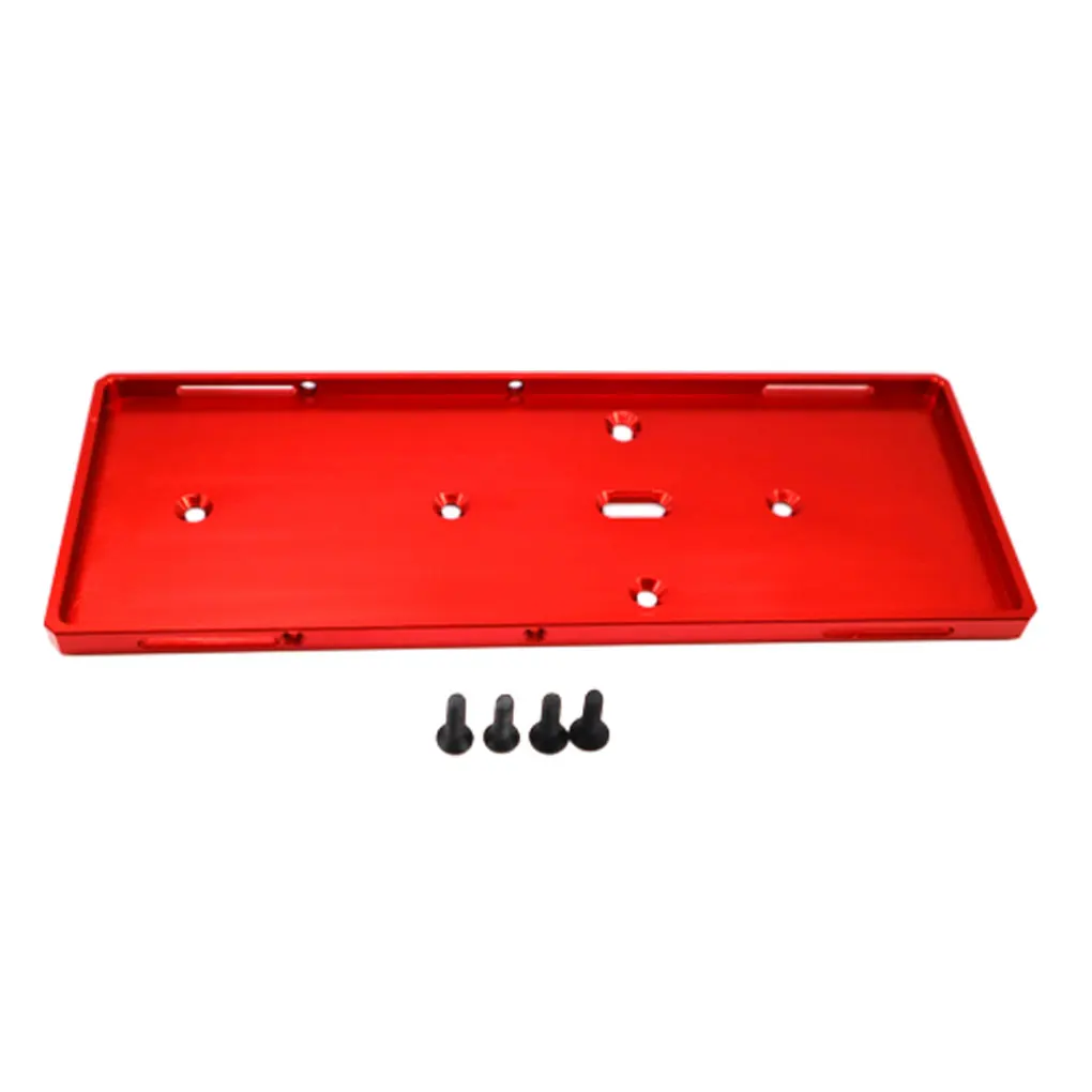 RC Car Battery Mounting Plate Tray Aluminium Alloy for 1/12 RC ECX FTX5586 Upgrade Accessories