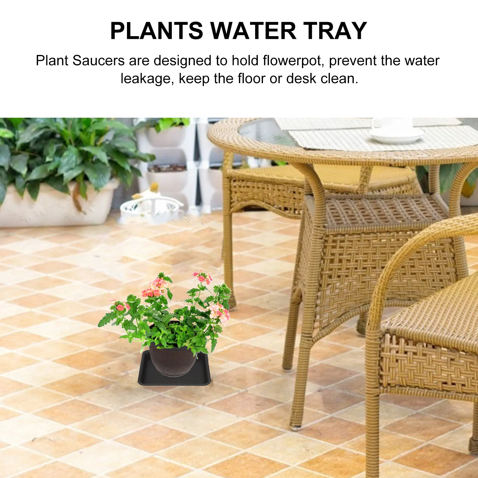 

Plant Water Catcher Tray Flower Pot Pots Indoor Rectangle Rectangular Artificial Plants Outdoor