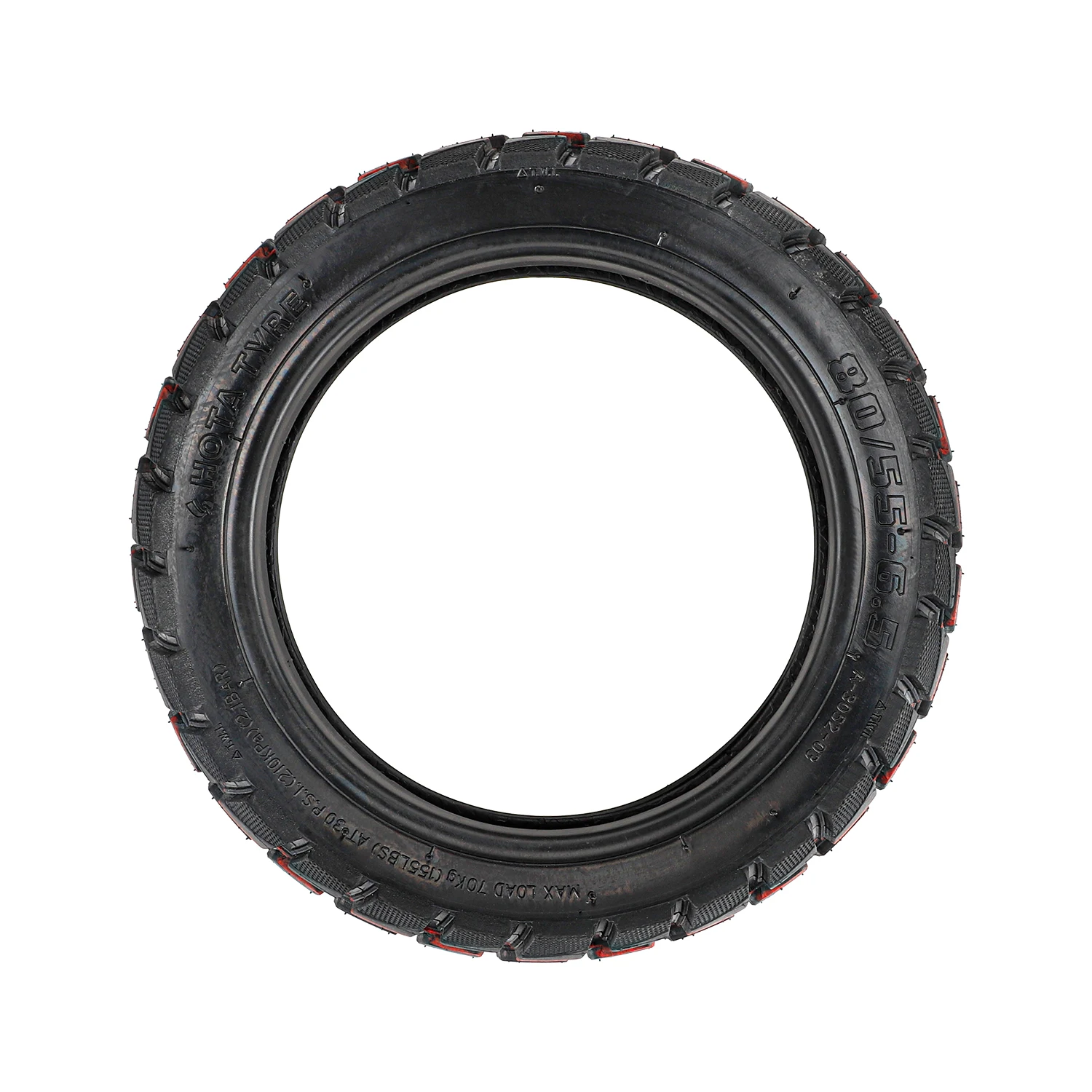 80/55-6.5 Tubeless Tire Thickened Off-road Tire For 10 Inch Electric Scooter Rubber Tire Front with Rear Wheel Replacement Parts