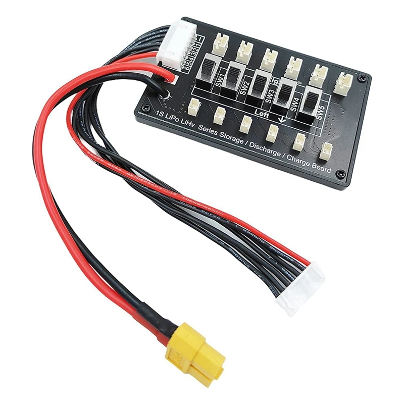 1Set 1S Traversing Machine Lithium Battery Aircraft Model 6-Way BT2.0 And PH2.0 Socket Charging Board