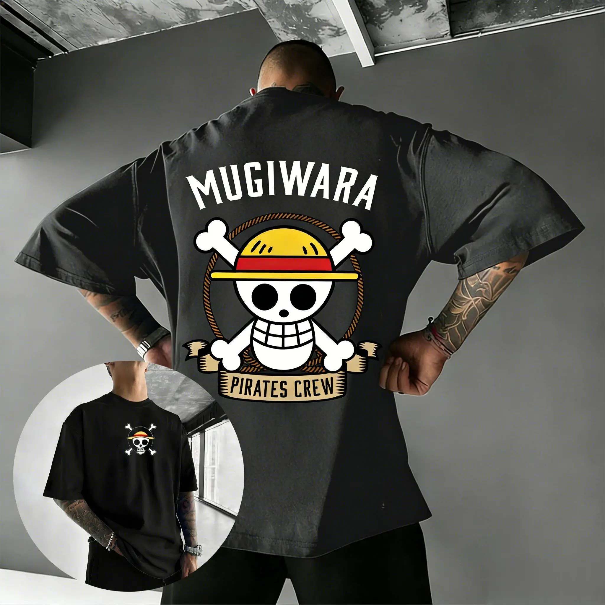 Camiseta con Estampado de Anime de One Piece, Diseño de Calavera, para Niños, Unisex, Hombres y Mujeres, 2026, Estilo Y2K, Algodón, Manga Corta, Ropa Urbana de Verano