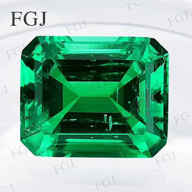 Lab Grown Columbia Emerald Cut 3x5mm Charms Gemstone Advanced DIY Jewelry Rings Earrings Making With AGL Certificate