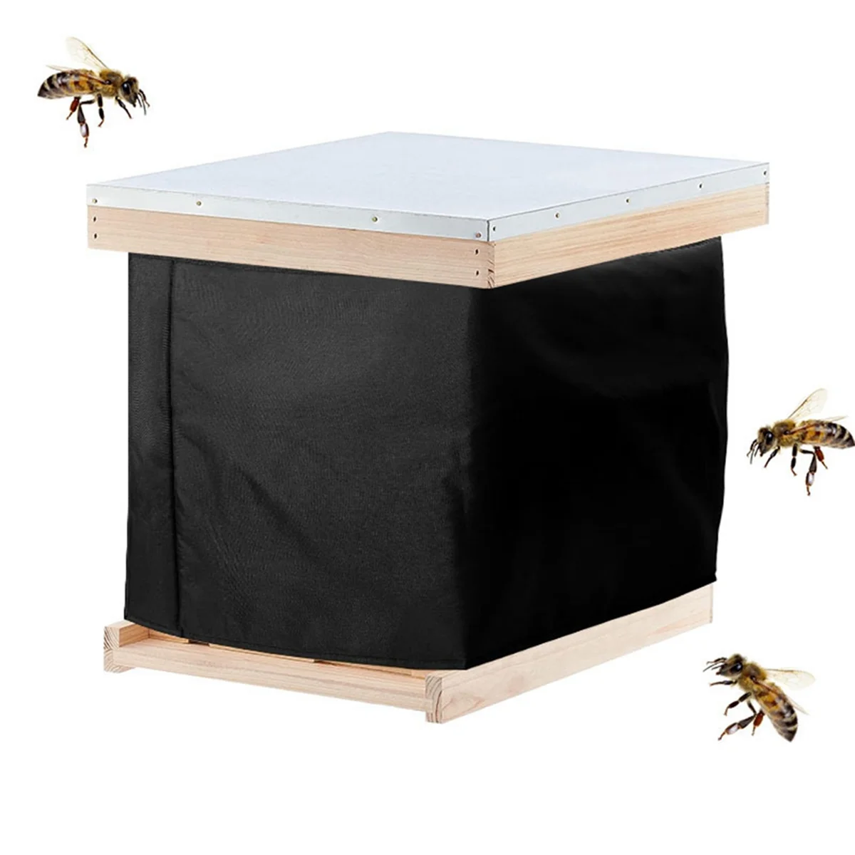 600D Oxford Cloth Outdoor Honeycomb Protective Cover, Honeycomb Box Cold Insulation Cover, Suitable for Most Beehives