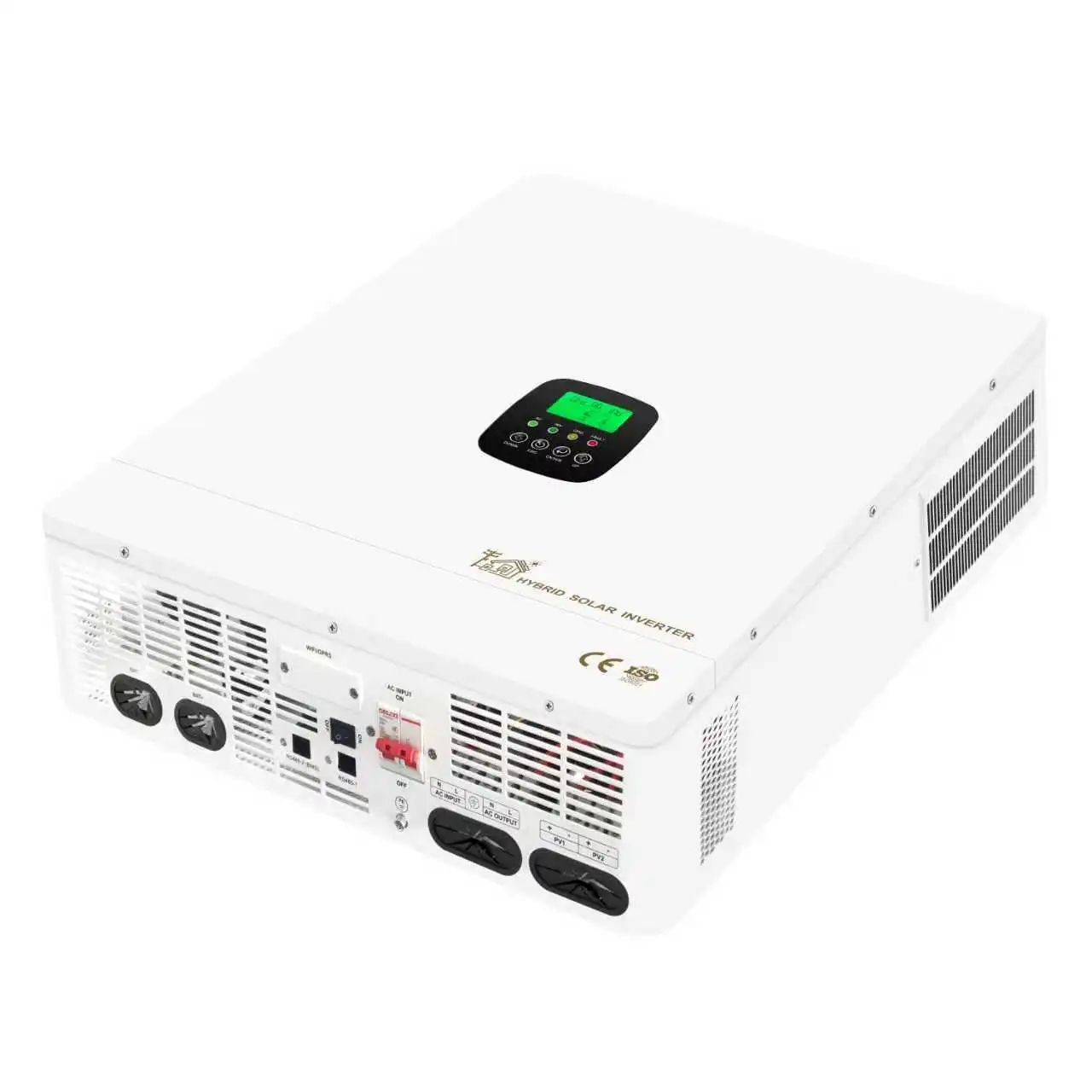 Hybrid MPPT Solar 48v 12KW Inverter, Dual Single DC and AC , Suitable for Home Use, 60Hz Hybrid, IP620 Protection Rating, Tripl