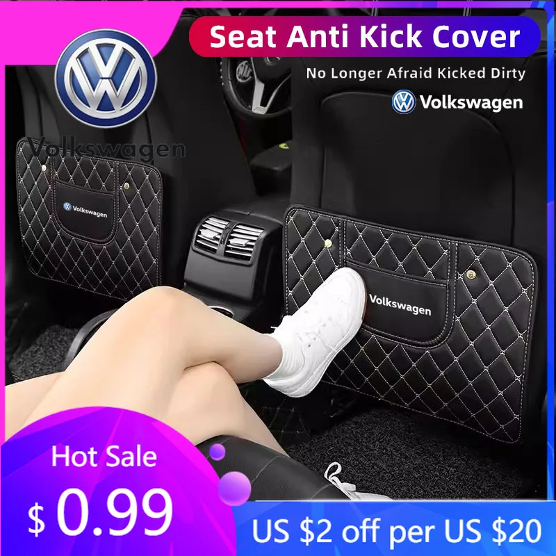 

Новинка 2026: Защитный коврик на спинку сиденья автомобиля (1 шт.) для Volkswagen VW GTI, Polo, Golf, Passat B6, B7, Tiguan, Arteon – защита от грязи и ударов ногами