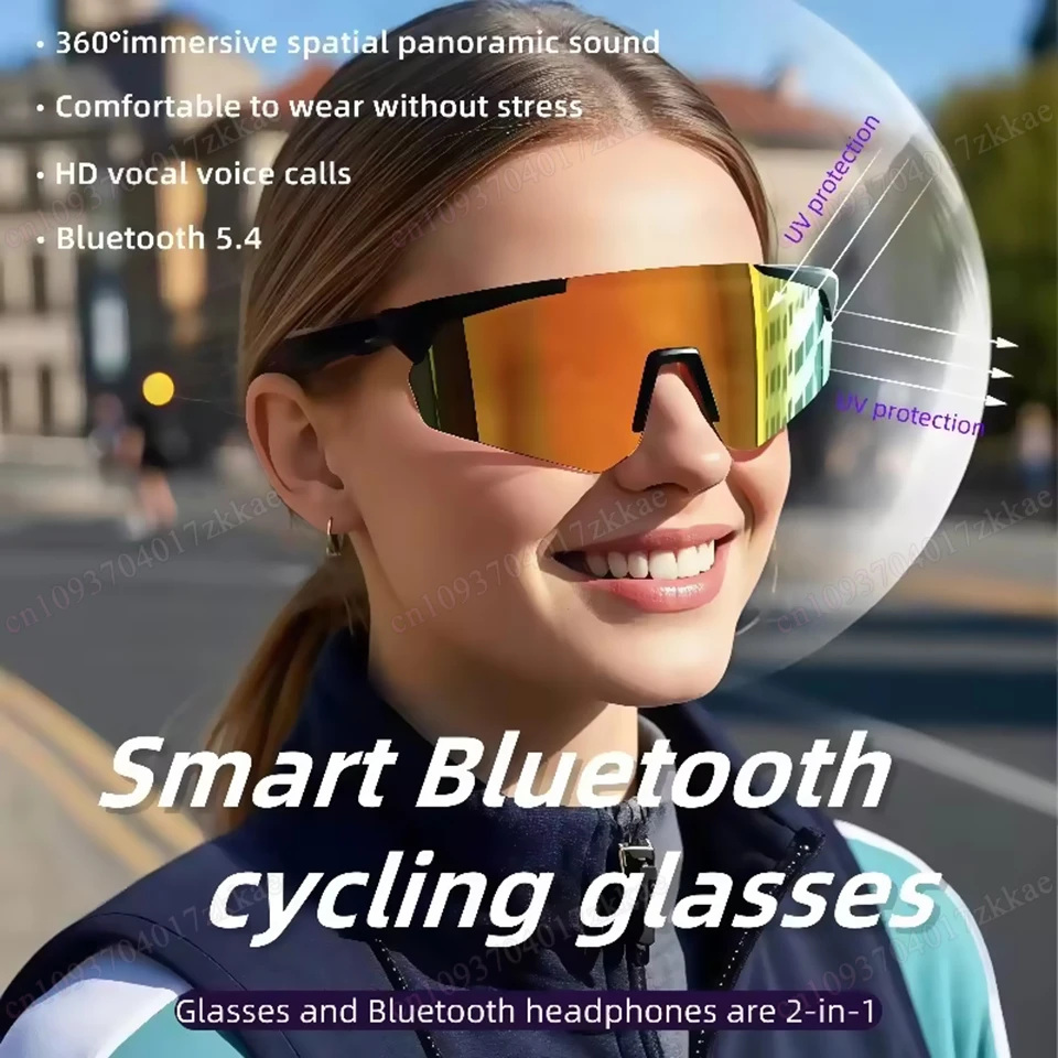 

Cycling Running Bluetooth Smart Glasses Technology Audio Call Remote Headset Sunglasses Sports Driving Music Earbuds Headphones